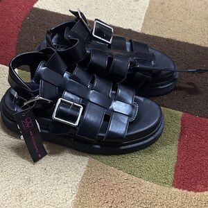 NOBO Black Platform Sandals